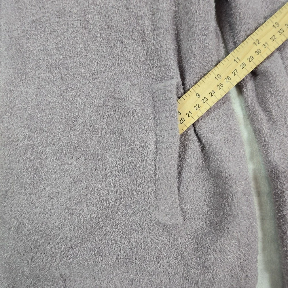 Barefoot Dreams Sweater CozyChic Lite Fleece Full Zip Jacket Collared Purple 1X